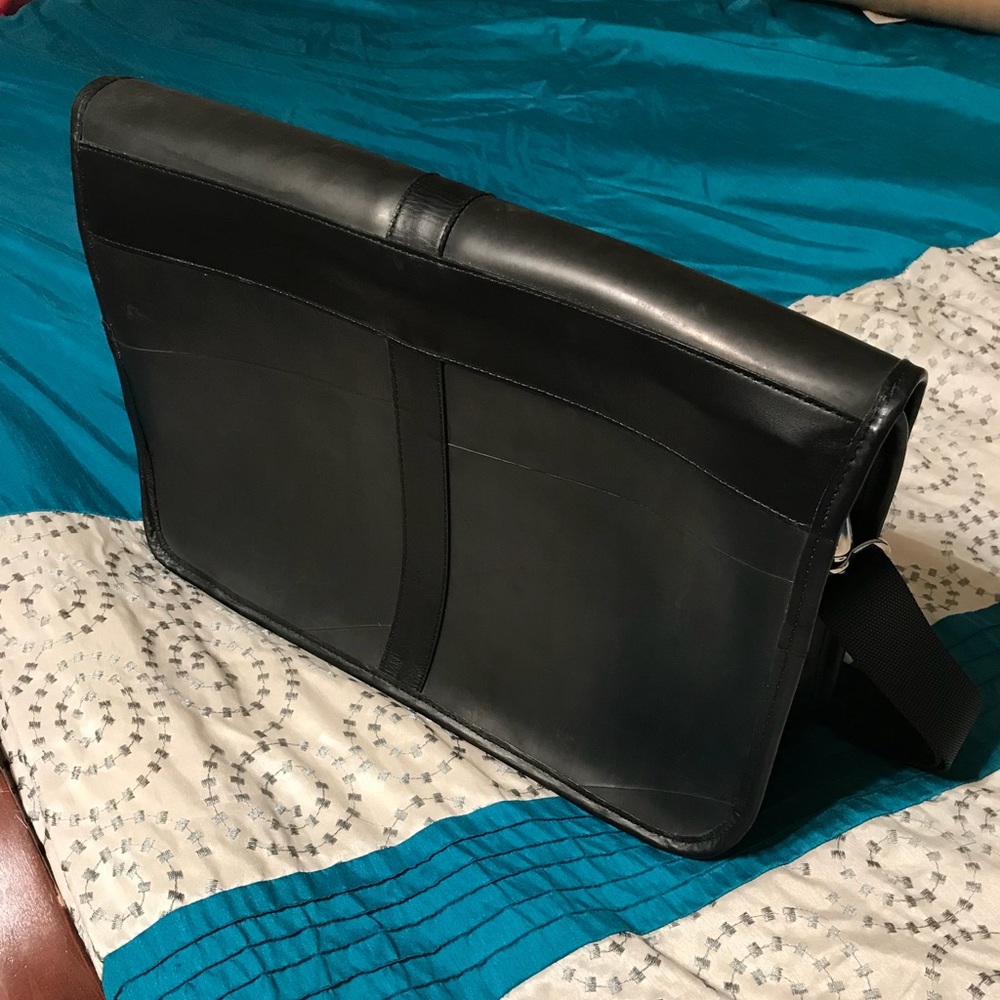 Passchal Inner tube/Leather Messenger Bag